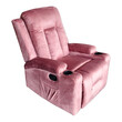 Πολυθρόνα relax Gessel pakoworld βελούδο σάπιο μήλο 80x90x98εκ
