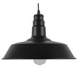 Noir Bell - Κρεμαστό Μονόφωτο E27 Industrial Μέταλλο Μαύρο Καμπάνα - Φ36 x Υ25cm