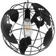 Atlas Sphere - Κρεμαστό E27 Industrial Μέταλλο Μαύρο Πλέγμα - Μ30 x Π30 x Υ30cm