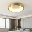 Gold Aura - Πλαφονιέρα Μονόφωτο LED 75W Μοντέρνο Χρυσό Minimal 3 Αποχρώσεις - Μ45 x Π45 x Υ8.5cm