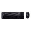 Logitech MK220 - Ασύρματο Σετ Πληκτρολόγιο & Ποντίκι USB - Αγγλικό US - Μαύρο