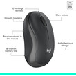 Logitech MK295 - Ασύρματο Σετ Πληκτρολόγιο & Ποντίκι USB - Αγγλικό US - Μαύρο