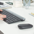 Logitech MK470 - Ασύρματο Σετ Πληκτρολόγιο & Ποντίκι USB - Αγγλικό US - Μαύρο