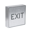 Φωτιστικό Αλουμινίου LED Εξόδου EXIT - 1W AC 220-240V - Μ11 x Π11 x Υ3cm - Πράσινο