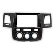 CARAV Industries Inc.  Πρόσοψη για τάμπλετ 9" Toyota Hilux '08-'15 (Μαύρο γυαλιστερό) Manual A/C   22.987