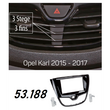 acv GmbH  Πρόσοψη 2din Opel Karl 2015-2017 (Μαύρο γυαλιστερό)   53.188