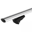 MP.8880/MB-120 MENABO ΜΠΑΡΕΣ ΟΡΟΦΗΣ ΑΛΟΥΜΙΝΙΟΥ LINCE XL SILVER 135 cm ΣΕ ΑΣΗΜΙ ΧΡΩΜΑ ΓΙΑ Volvo V60 5 doors 2019> ΜΕ FLUSH RAILS - 2 ΤΕΜ (8880/MB)