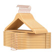Σετ Ξύλινες Κρεμάστρες Ρούχων 20 τμχ Χρώματος Καφέ Ανοιχτό Songmics CRW001N01