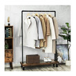 Μεταλλική Κρεμάστρα Ρούχων Δαπέδου 103.5 x 40 x 162 cm με Ρόδες Songmics HSR65BXV1
