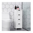 Στήλη Μπάνιου με 4 Συρτάρια 30 x 30 x 82 cm Songmics LHC40W