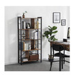 Μεταλλική Βιβλιοθήκη με 4 Ράφια 74 x 30 x 154.5 cm VASAGLE LBC12BX