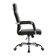 Καρέκλα γραφείου διευθυντη Mavel pakoworld PU μαύρo 55x62x100-110εκ