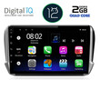 DIGITAL IQ RTB 2508_GPS (10inc) MULTIMEDIA TABLET OEM PEUGEOT 208-2008 mod. 2012-2021