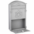 BAKAJI  Γραμματοκιβώτιο Τοίχου Αλουμινίου Εξωτερικού Χώρου με Κλειδί Γκρι  02832141