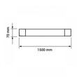 jager ΦΩΤΙΣΤΙΚΟ LED ΓΡΑΜΜΙΚΟ 50W 150cm 4000K (LED066681)