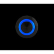 L4557.6 ΔΙΑΚΟΠΤΗΣ ΜΠΟΥΤΟΝ (BUTTON) 12/24V 5Amax 5PIN IP65 ON/OFF ME LED ΜΠΛΕ ΑΝΟΞΕΙΔΩΤΟ ΑΤΣΑΛΙ LAMPA - 1 TEM.