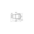 L4557.6 ΔΙΑΚΟΠΤΗΣ ΜΠΟΥΤΟΝ (BUTTON) 12/24V 5Amax 5PIN IP65 ON/OFF ME LED ΜΠΛΕ ΑΝΟΞΕΙΔΩΤΟ ΑΤΣΑΛΙ LAMPA - 1 TEM.