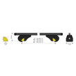 N15042 ΜΠΑΡΕΣ ΟΡΟΦΗΣ HELIO BLACK (ΧL) 140 cm ΑΛΟΥΜΙΝΙΟΥ ΜΑΥΡΗ ΜΕ ΚΛΕΙΔΑΡΙΕΣ (STANDARD RAILING) NORDRIVE - 2 TEM.