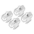 N21246 SKODA FABIA 5D 09/2021+ ΑΚΡΑ ΓΙΑ ΜΠΑΡΕΣ NORDRIVE - 4 ΤΕΜ
