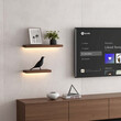 Ράφια τοίχου με φωτισμό - Eureka Ergonomic® ERK-AFS-17-WN-EU 400x180x36mm