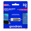 GOODRAM OTG FLASH DRIVE USB3.2 GEN1 32GB & TYPE-C SILVER