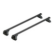 N15320 ΜΠΑΡΕΣ ΟΡΟΦΗΣ ΣΙΔΗΡΟΥ QUADRA M 120 cm MAX-LOAD ΣΕΤ ΣΕ ΜΑΥΡΟ ΧΡΩΜΑ ΜΕ ΠΡΟΣΤΑΤΕΥΤΙΚΑ ΚΑΠΑΚΙΑ ΑΚΡΩΝ EVOS LP ΓΙΑ ΑΠΛΗ ΟΡΟΦΗ NORDRIVE - 2 ΤΕΜ.