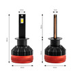 02977/AM ΛΑΜΠΕΣ LED H1 9-16V 92W 6.500K 9900lm CANBUS ΜΕ ΑΝΕΜΙΣΤΗΡΑΚΙ X3 SERIES AMIO - 2ΤΕΜ.