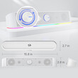 Gaming Soundbar -  Redragon Adiemus GS560 Adiemus (White)