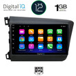 DIGITAL IQ RTA 11904D_GPS (9inc) MULTIMEDIA TABLET OEM HONDA CIVIC  4Doors mod. 2012-2016
