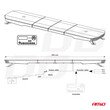 03344/AM ΣΤΡΟΜΠΟ ΜΠΑΡΑ 12/24V 156xSMD LED 46'' 51 ΧΡΗΣΕΩΝ ΜΕ ΦΙΣ ΑΝΑΠΤΗΡΑ ΒΙΔΩΤΗ 1168x280X82mm​ ΑMiO - 1 TEM.