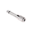 DM-0334 . Αντάπτορας 6.35mm - 3.5mm M/F Mono Μεταλλικός