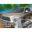 ΑΝΕΜ.SET29620 TOYOTA HIGHLANDER 5D 2007+ ΣΕΤ ΑΝΕΜΟΘΡΑΥΣΤΕΣ ΑΥΤΟΚΙΝΗΤΟΥ ΑΠΟ ΕΥΚΑΜΠΤΟ ΦΙΜΕ ΠΛΑΣΤΙΚΟ HEKO - 4 ΤΕΜ.