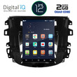 DIGITAL IQ BX 2856_GPS TESLA STYLE OEM NISSAN NAVARA mod. 2018>