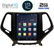 DIGITAL IQ BX 2984_GPS TESLA STYLE OEM JEEP CHEROKEE mod. 2014>