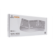SBOX WIRELESS ERGONOMICAL KEYBOARD WHITE US LAYOUT