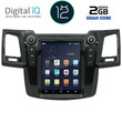 DIGITAL IQ BX 2965_GPS TESLA STYLE OEM TOYOTA HILUX mod. 2005-2015