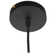 GloboStar® CHIME 01004 Μοντέρνο Κρεμαστό Φωτιστικό Οροφής Μονόφωτο Μαύρο Μεταλλικό Καμπάνα Φ30 x Y15cm