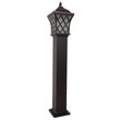 GloboStar® SHELTER 01400 Vintage Φωτιστικό Δαπέδου Μονόφωτο 1 x E27 Καφέ Μεταλλικό Πλέγμα L19 x W19 x H100cm