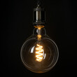 GloboStar® 99137 Λάμπα E27 G125 Γλόμπος LED SOFT SPIRAL FILAMENT 6W 510 lm 320° AC 85-265V Edison Retro με Διάφανο Γυαλί Θερμό Λευκό 2700 K Dimmable