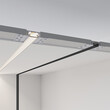 GloboStar® PLASTERBOARD-PROFILE 70819-1M Προφίλ Αλουμινίου - Βάση & Ψύκτρα Ταινίας LED με Λευκό Γαλακτερό Κάλυμμα - Χωνευτή Χρήση σε Γυψοσανίδα - Trimless - Πατητό Κάλυμμα - Ασημί - 1 Μέτρο - Μ100 x Π6.7 x Υ1.4cm