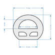 GloboStar® 70587 TUBE 360° Degree Neon Flex Epistar LED SMD 2835 1m 12W/m 120LED/m 1212lm/m 360° DC 24V Αδιάβροχη IP68 Ροζ Dimmable
