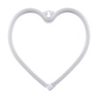 GloboStar® 78592 Φωτιστικό Ταμπέλα Φωτεινή Επιγραφή NEON LED Σήμανσης HEART 5W με Καλώδιο Τροφοδοσίας USB - Μπαταρίας 3xAAA (Δεν Περιλαμβάνονται) - Ροζ