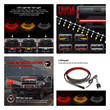 GloboStar® 85330 Car Backlit LED Strip Εύκαμπτη Ταινία 150cm Σήμανσης DRL Αυτοκινήτου 6 Προγραμμάτων Φωτισμού LED SMD 2835 80W DC 12V Αδιάβροχη IP68 Πορτοκαλί - Κόκκινο - Ψυχρό Λευκό 6000K