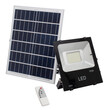 GloboStar® 90203 Αυτόνομος Ηλιακός Φωτοβολταϊκός Προβολέας LED 100W 6000lm με Ενσωματωμένη Μπαταρία 13000mAh - Φωτοβολταϊκό Πάνελ με Αισθητήρα Ημέρας-Νύχτας και Ασύρματο Χειριστήριο RF 2.4Ghz Αδιάβροχος IP66 Ψυχρό Λευκό 6000Κ