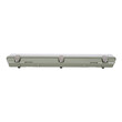 GloboStar® 90610 1 x 60cm T8 Tri-Proof Πλαστικό PC Σκαφάκι με Μεταλλικά Clips για Λάμπα Φθορίου LED Τροφοδοσίας Ενός Άκρου Αδιάβροχο IP65