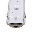 GloboStar® 90615 2 x 150cm T8 Tri-Proof Πλαστικό PC Σκαφάκι με Μεταλλικά Clips για 2 x Λάμπες Φθορίου LED Τροφοδοσίας Ενός Άκρου Αδιάβροχο IP65 - 5 Χρόνια Εγγύηση