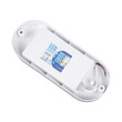 GloboStar® HOMIE 61000 LED Πλαφονιέρα Οροφής - Τοίχου Οβάλ 11W 960lm 150° AC 220-240V Αδιάβροχο IP65 Μ17 x Π7 x Υ4.5cm Ψυχρό Λευκό 6000K - 3 Years Warranty