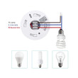 GloboStar® 75707-1 Αισθητήρας Οροφής με PIR Ανιχνευτή-Αισθητήρα Κίνησης 360° 6m και Αισθητήρα Ημέρας-Νύχτας - Motion Sensor AC 230V Max 300W/1200W