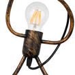 GloboStar® FIGURE 10000979 Μοντέρνο Κρεμαστό Παιδικό Φωτιστικό Οροφής Τρίφωτο 3 x E27 Μπρούτζινο Μεταλλικό Φιγούρα Μ70 x Π10 x Υ105cm