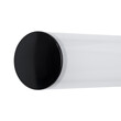 GloboStar® MABEL 60428 Μοντέρνο Φωτιστικό Τοίχου - Απλίκα Καθρέπτη Μπάνιου - Πίνακα LED 12W 1400lm 270° AC 220-240V IP44 Μ60 x Π10 x Υ5cm - Φυσικό Λευκό 4500K - Μαύρο - 3 Years Warranty